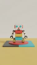 Modular Desk Toy in Polished Aluminum